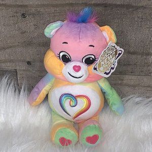 NWT! TOGETHERNESS BEAR Rainbow Heart CARE BEARS Bestie Plush Stuffed Animal 2021